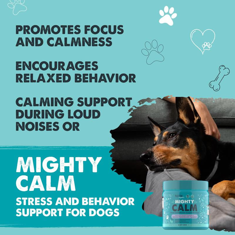 Mighty Calm Chews for Dogs: Soothing Stress Support in Every Bite