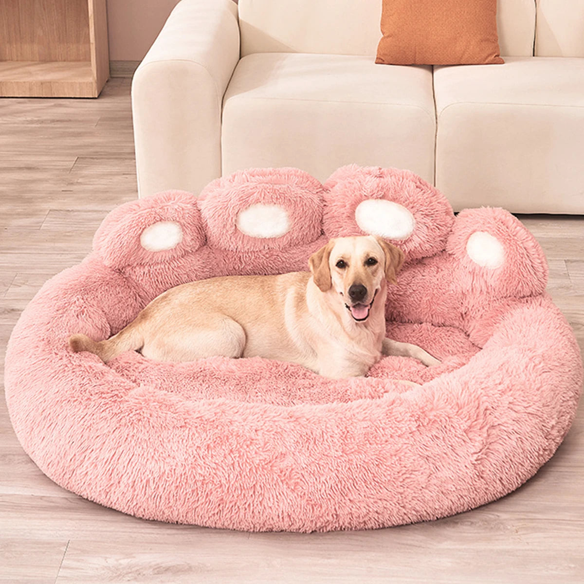 Luxury Plush Dog Sofa Beds for Small to Medium Pets - Washable Kennel Mat and Cozy Basket for Puppies and Cats