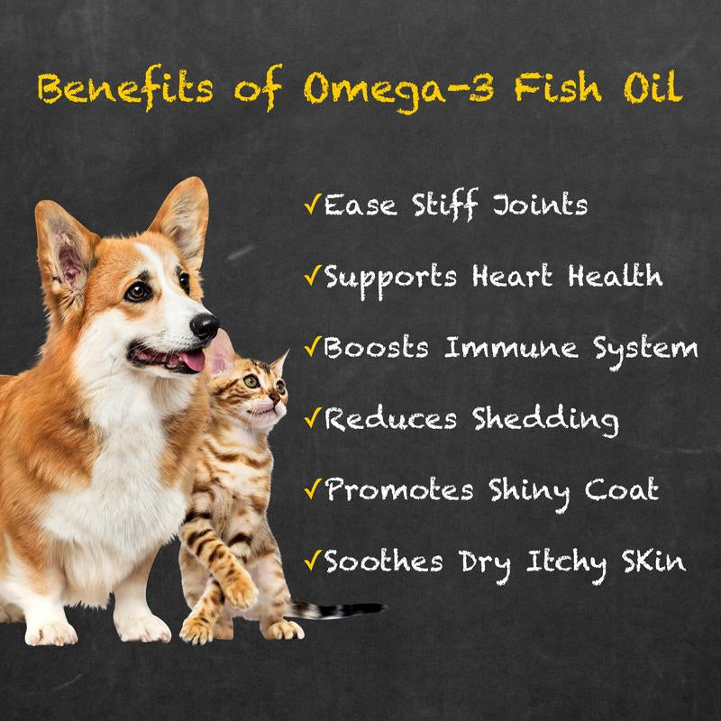 Premium Omega-3 Fish Oil Supplement for Dogs and Cats