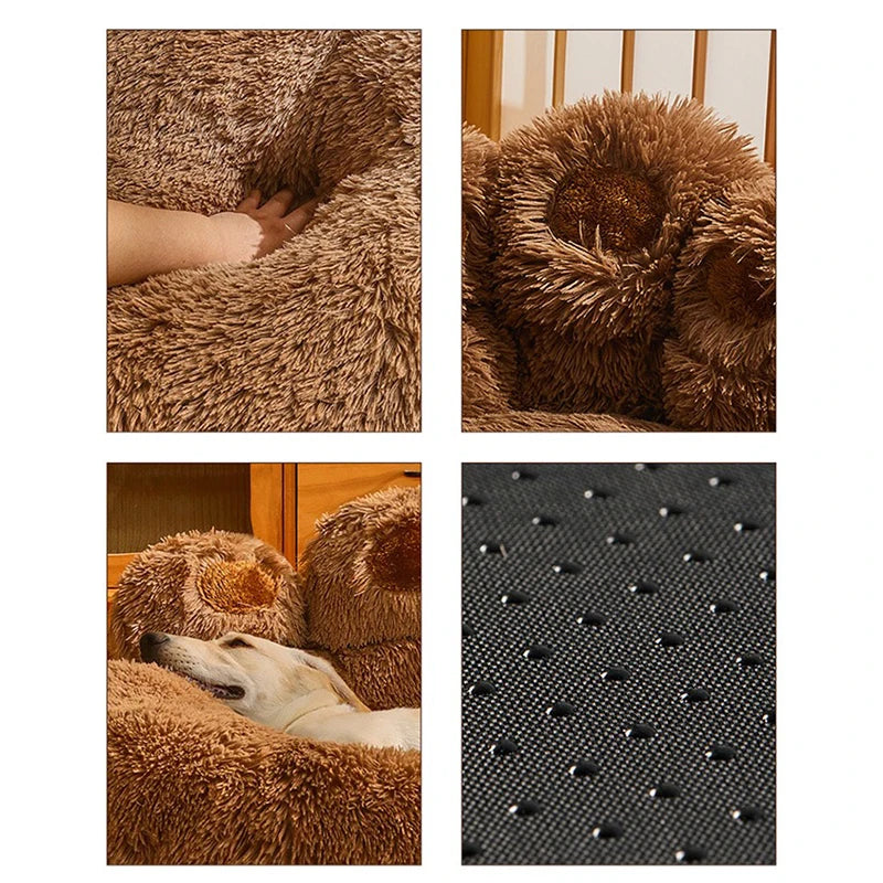 Luxury Plush Dog Sofa Beds for Small to Medium Pets - Washable Kennel Mat and Cozy Basket for Puppies and Cats